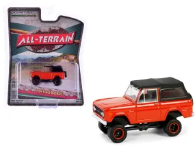 1969 Ford Bronco Poppy Red with Black Soft Top "All Terrain"