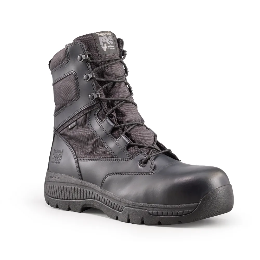 8IN. VALOR DUTY COMPOSITE TOE WATERPROOF ZIP BOOT - 001-Black | Timberland PRO TB01165A