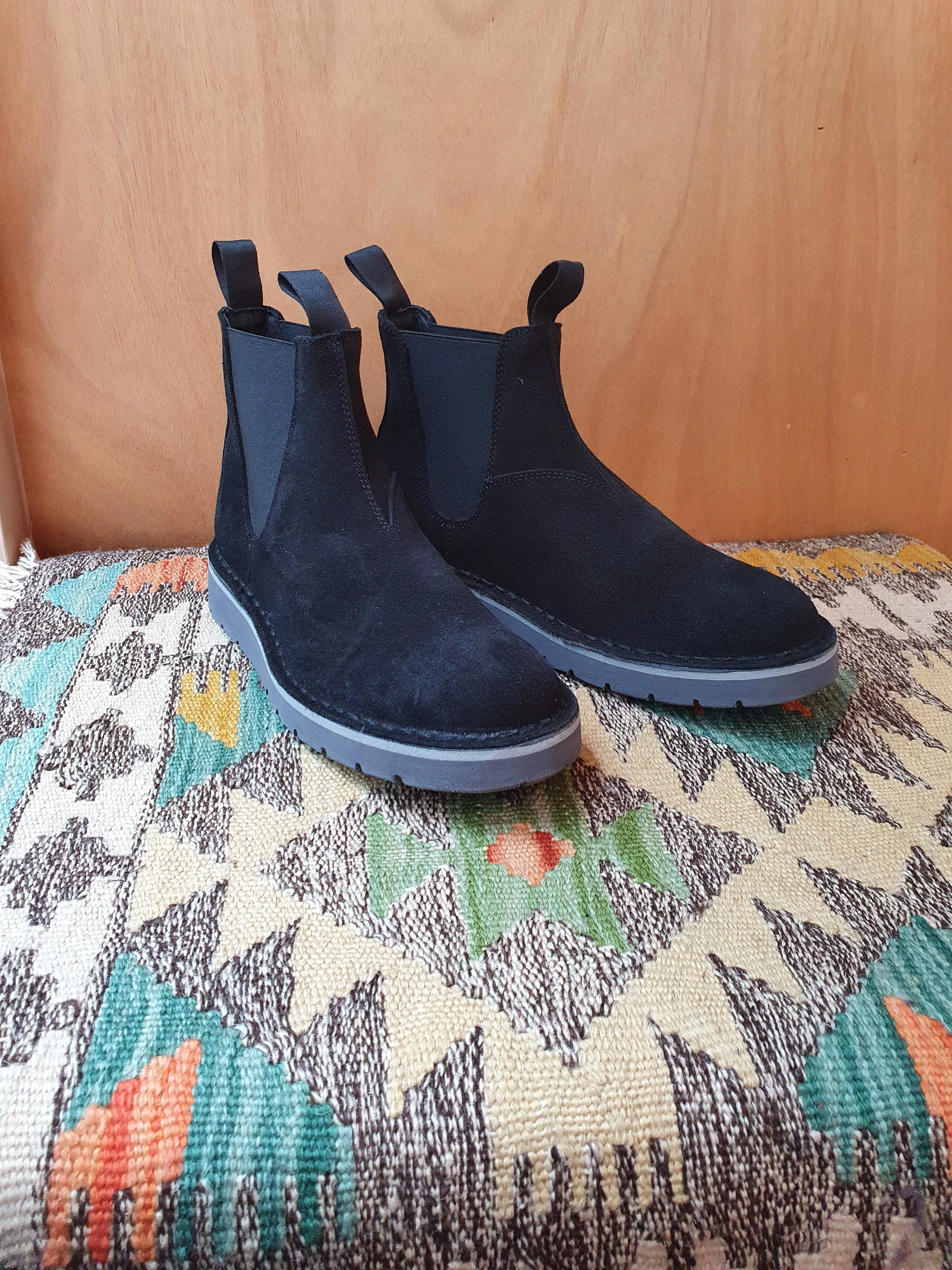 Camoscio Nero Boots Nero
