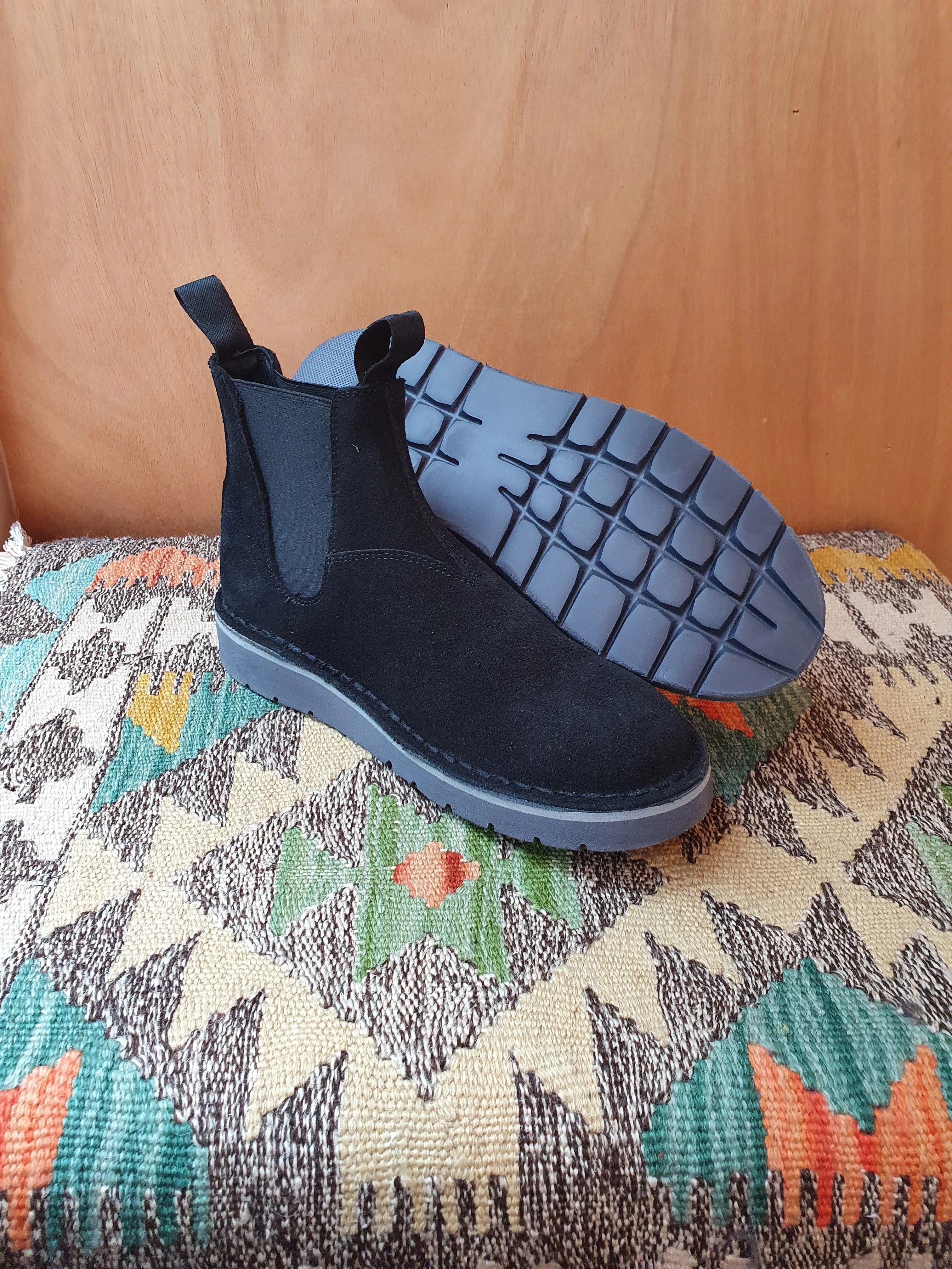 Camoscio Nero Boots Nero