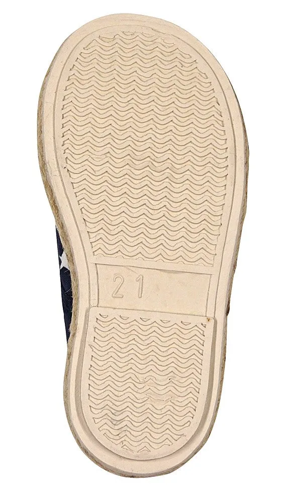 Chus Shoes - Girls / Boys Canvas Teddy Stars Shoe - Marino Blue