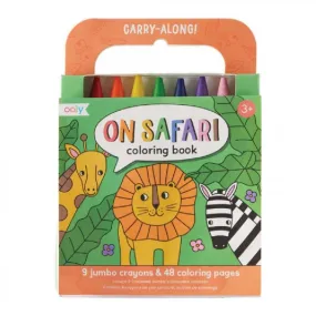 Coloring Book with Crayons On Safari (138-020)