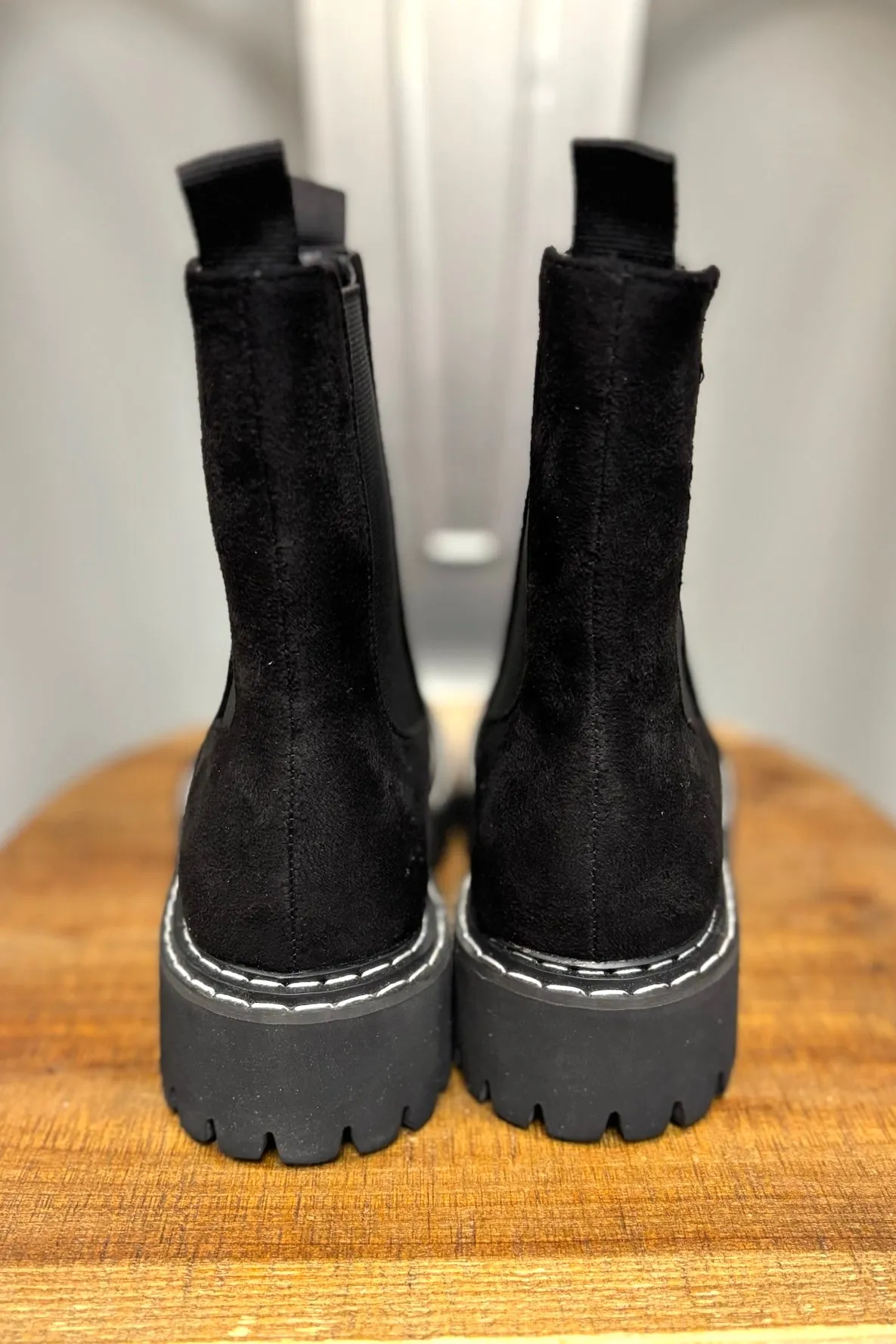 JADE Black Suede Bootie
