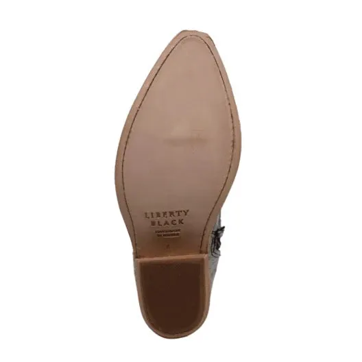 Liberty Black Ladies Pelo Granizo Blaco Cafe Round Toe Boots
