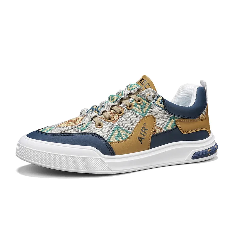 Men's Leather Shoes Casual Comfort Cricket Shoes Fashion Sneakers For Men Lightweight Driving Shoes