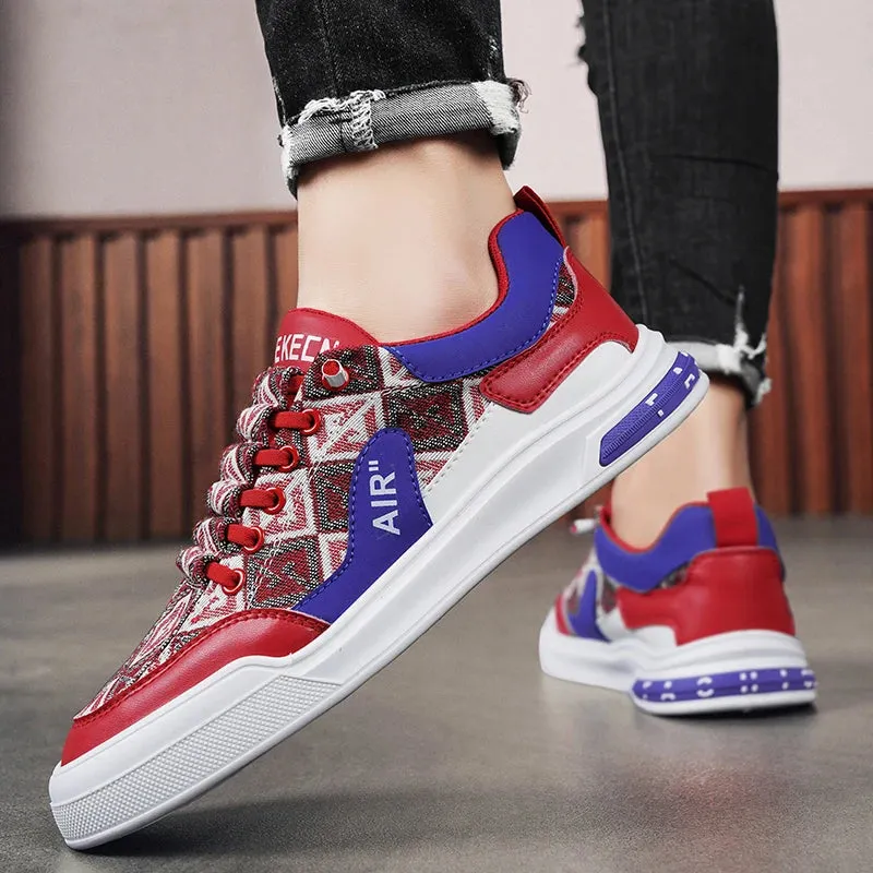 Men's Leather Shoes Casual Comfort Cricket Shoes Fashion Sneakers For Men Lightweight Driving Shoes