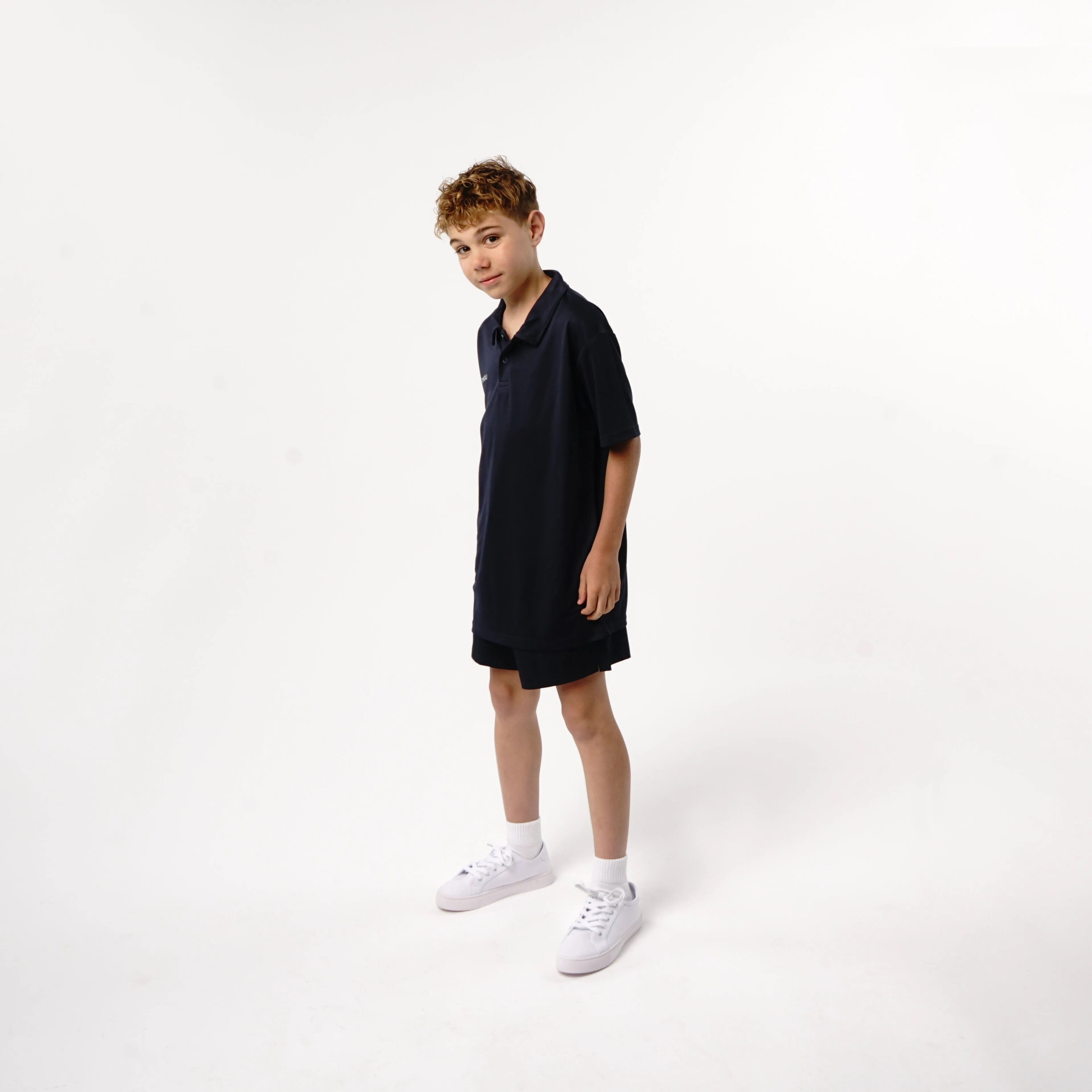 Omnitau Kid's Team Sports Breathable Technical Polo - French Navy