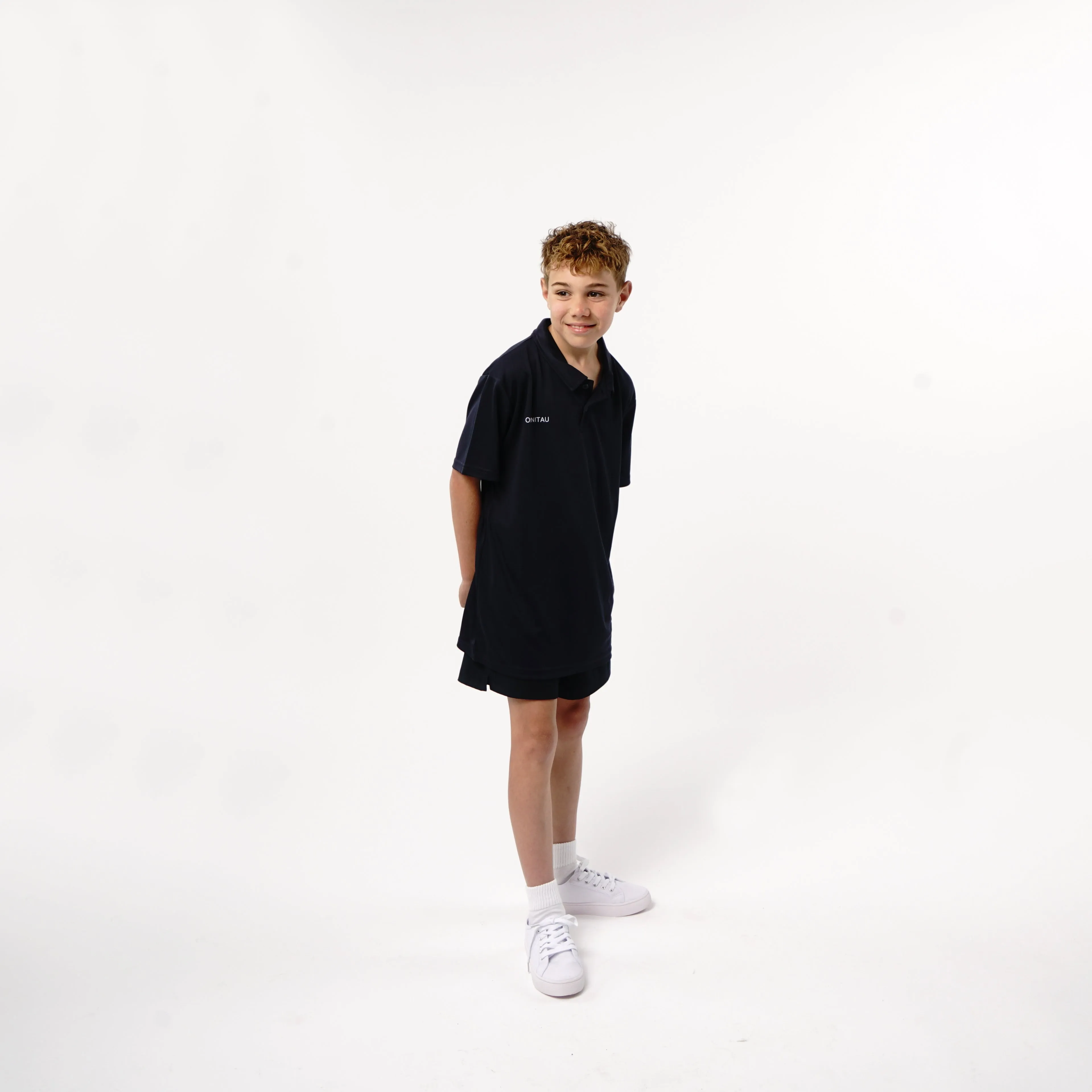Omnitau Kid's Team Sports Breathable Technical Polo - French Navy