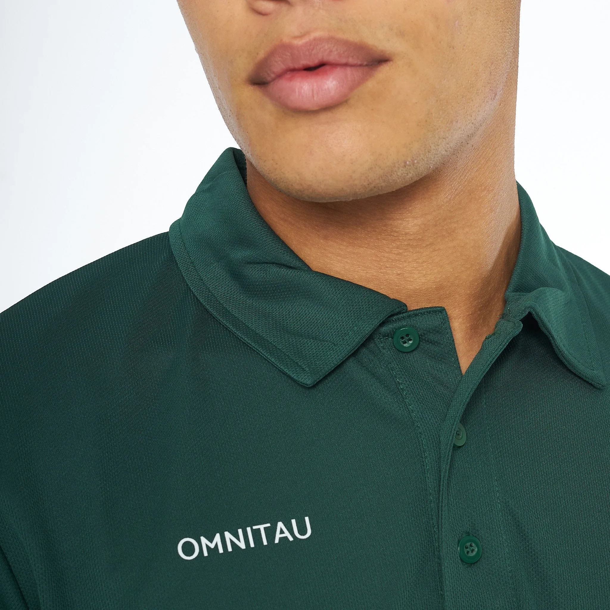 Omnitau Men's Team Sports Breathable Technical Polo - Bottle Green
