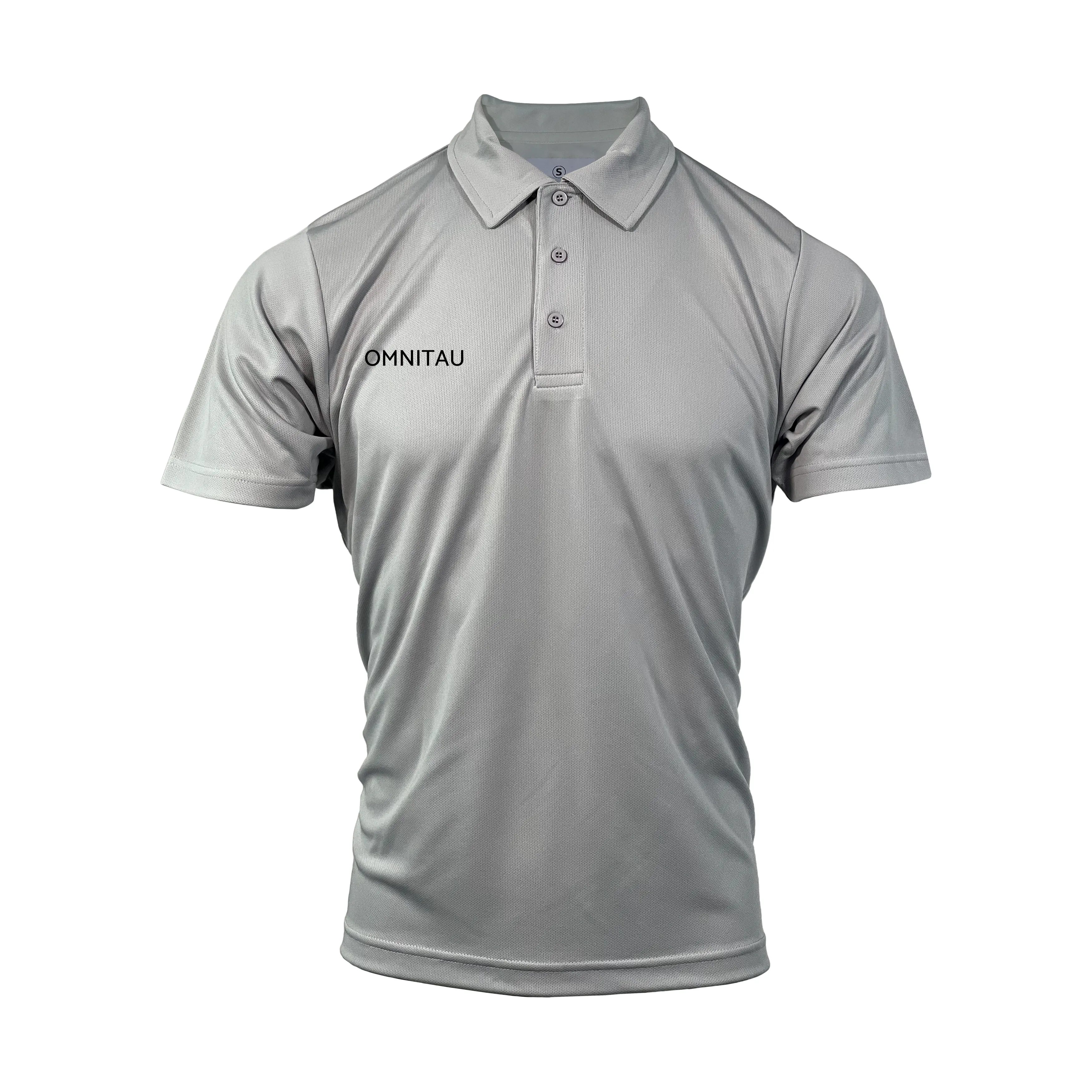 Omnitau Men's Team Sports Breathable Technical Polo - Heather Grey