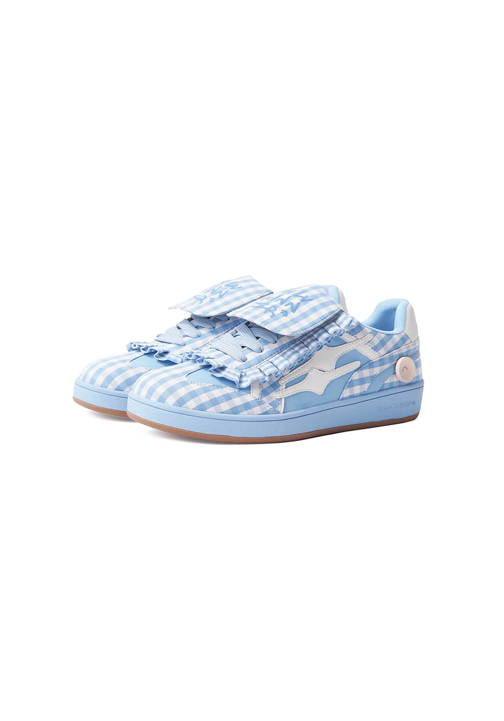Retro Training Sneaker-Blue Grid