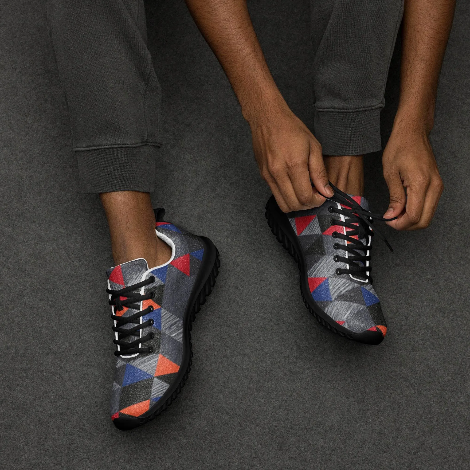 Tri-Colored Athletic Shoes