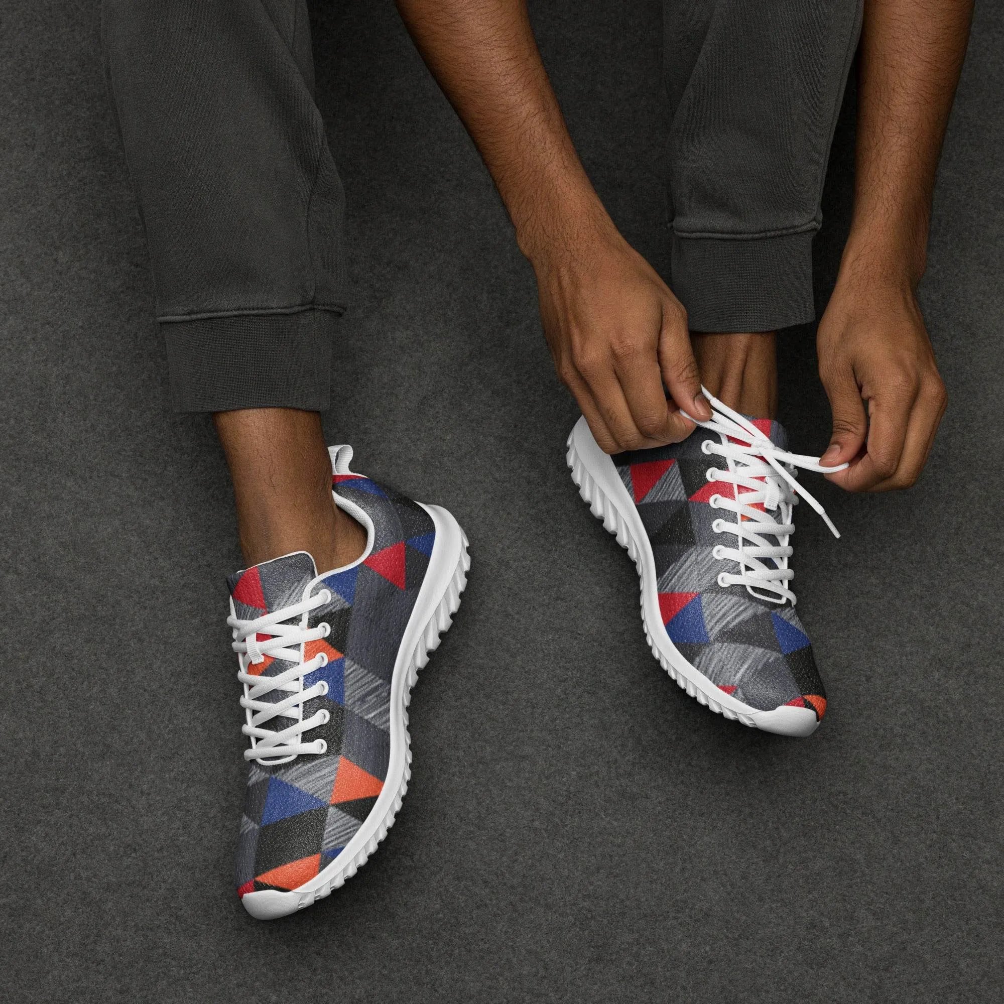 Tri-Colored Athletic Shoes