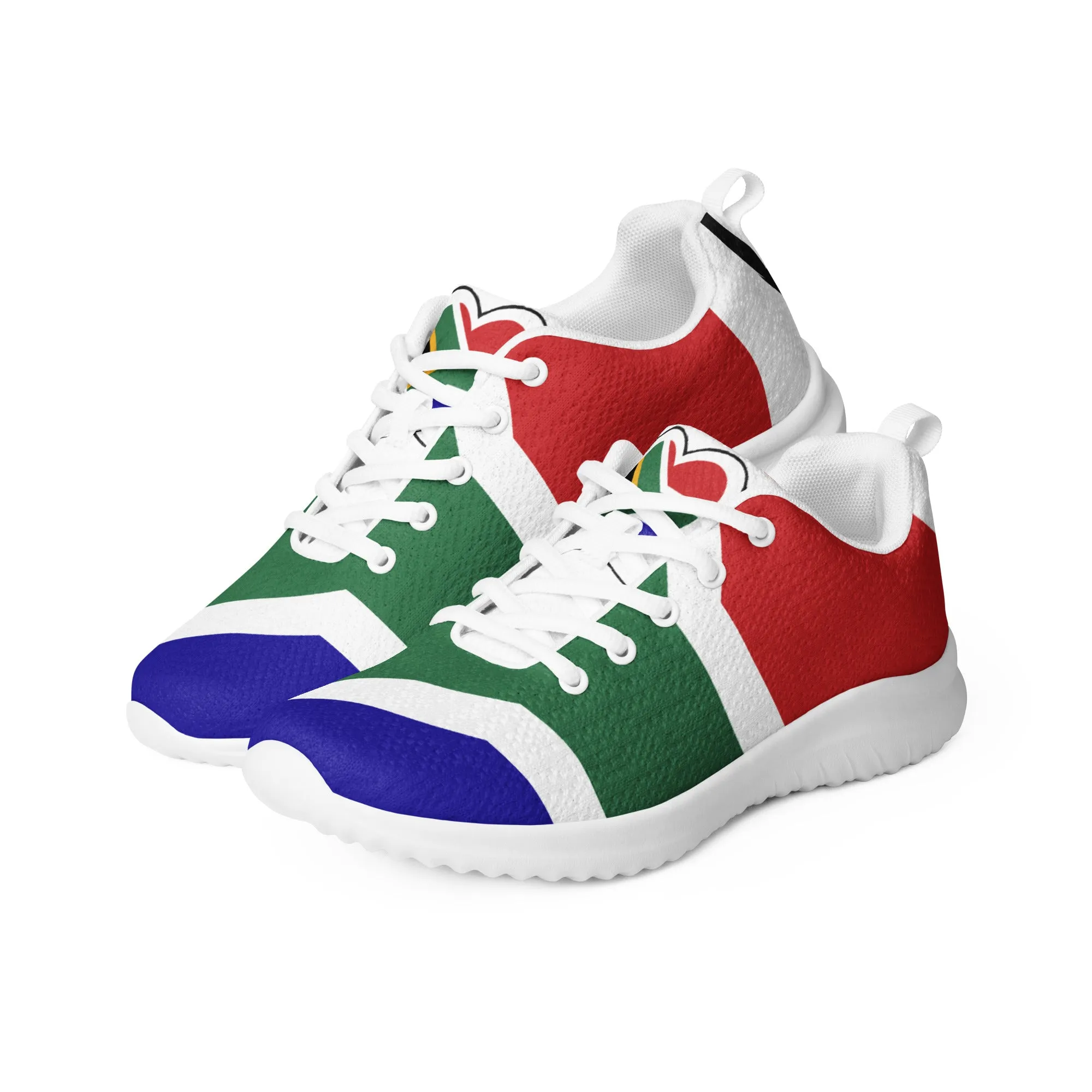 Women’s athletic shoes - South Africa flag style 1