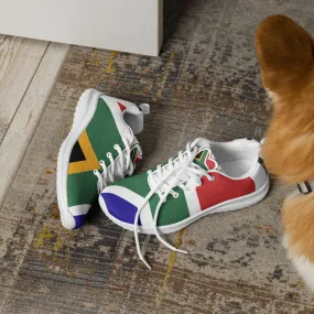 Women’s athletic shoes - South Africa flag style 1