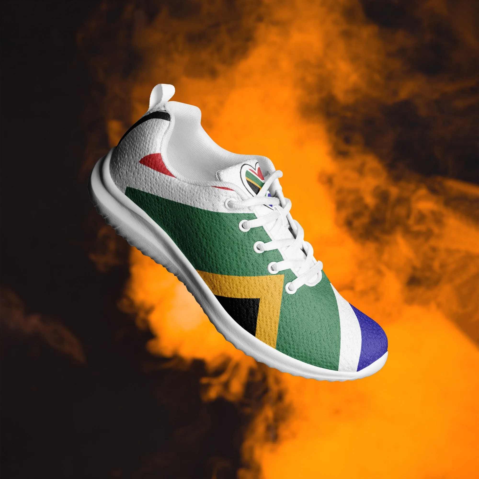 Women’s athletic shoes - South Africa flag style 1