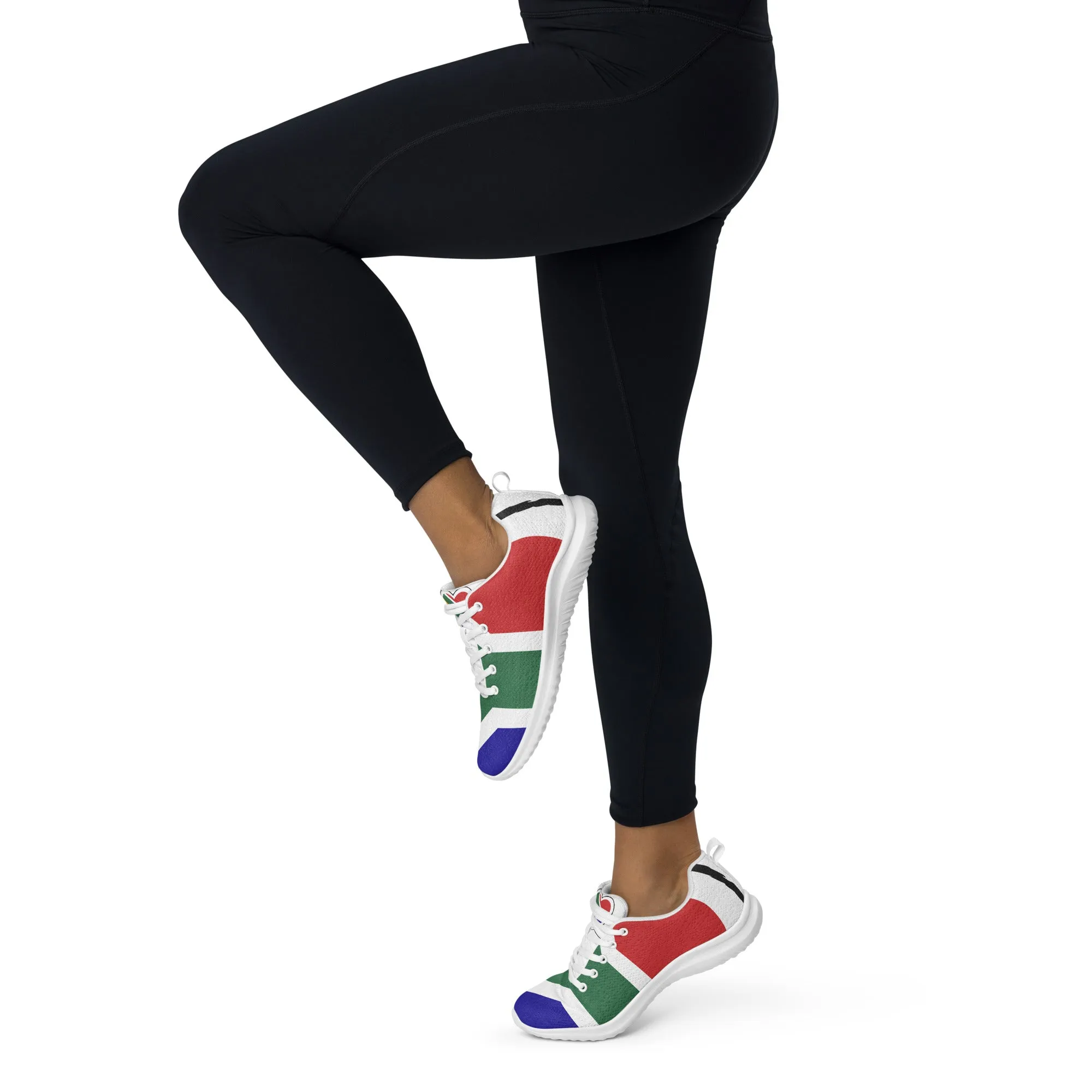 Women’s athletic shoes - South Africa flag style 1