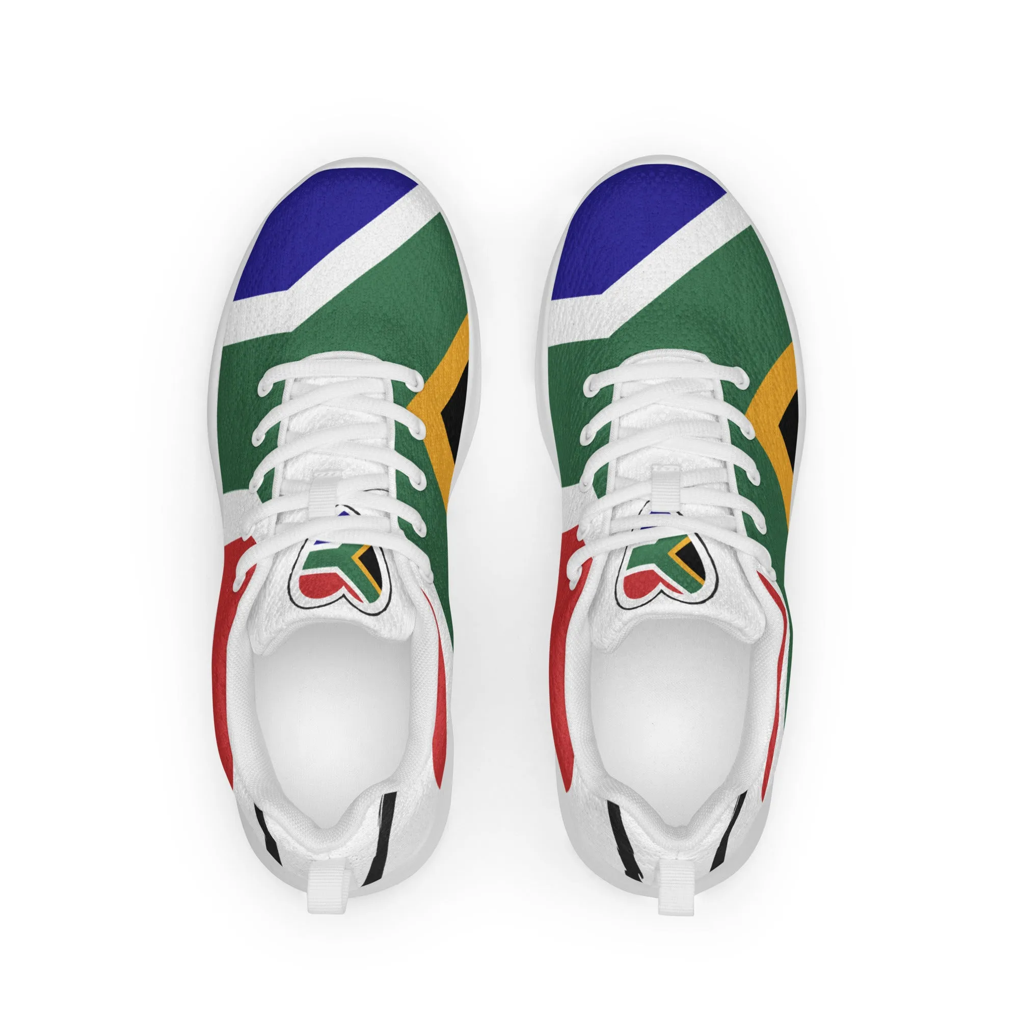 Women’s athletic shoes - South Africa flag style 1