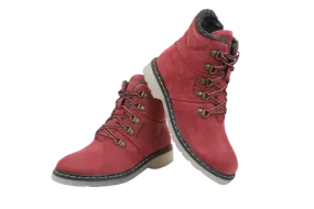 Women's Leather Boots (#3133118_Port Red)